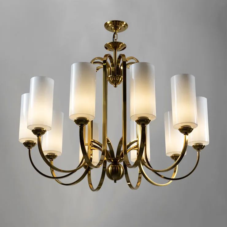 Aries Vintage Brass Chandelier