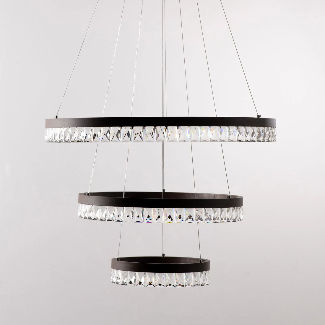 Avia Round Crystal Chandelier