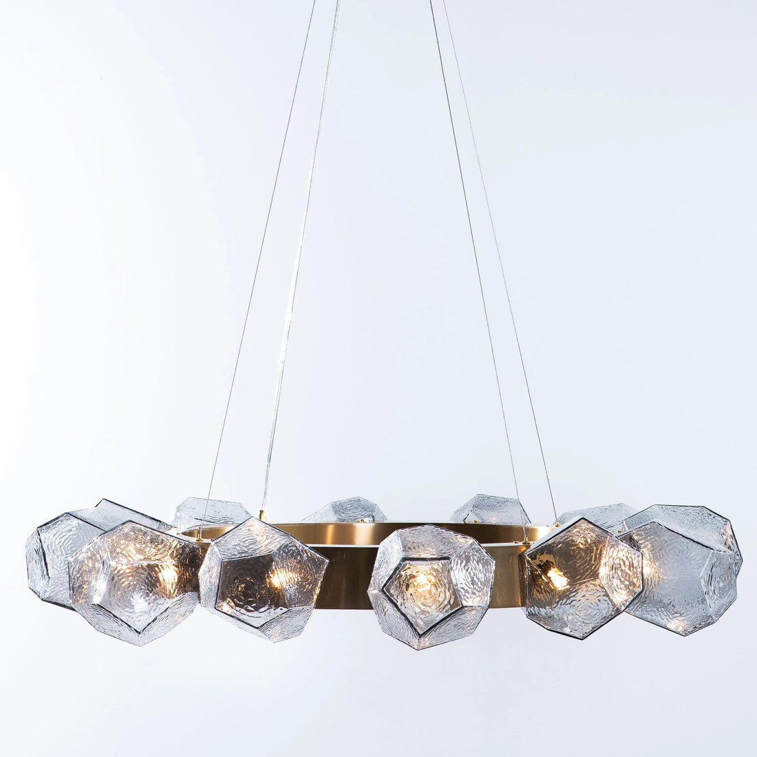 Emille Geometric Glass Chandelier