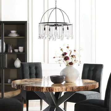 Crystal Ball Aubrey Round Chandelier