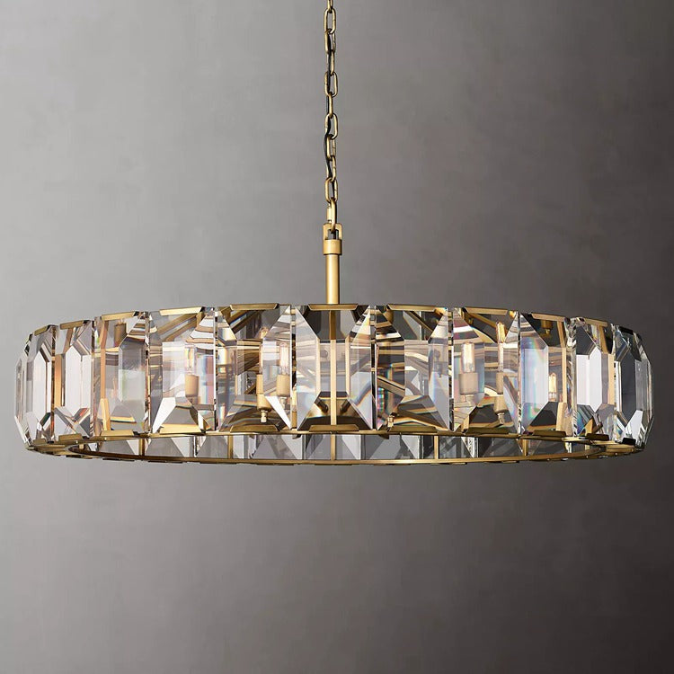 Harlow Crystal Round Chandelier 60" 43" 31" 19"