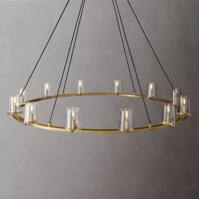 Kuseau Glass Round Chandelier 60" chandeliers for dining room,chandeliers for stairways,chandeliers for foyer,chandeliers for bedrooms,chandeliers for kitchen,chandeliers for living room Rbrights   